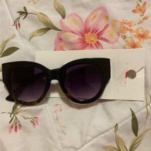 Forever 21 Black and Purple Sunglasses